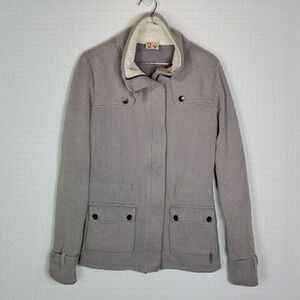 ROXY small gray zip up jacket